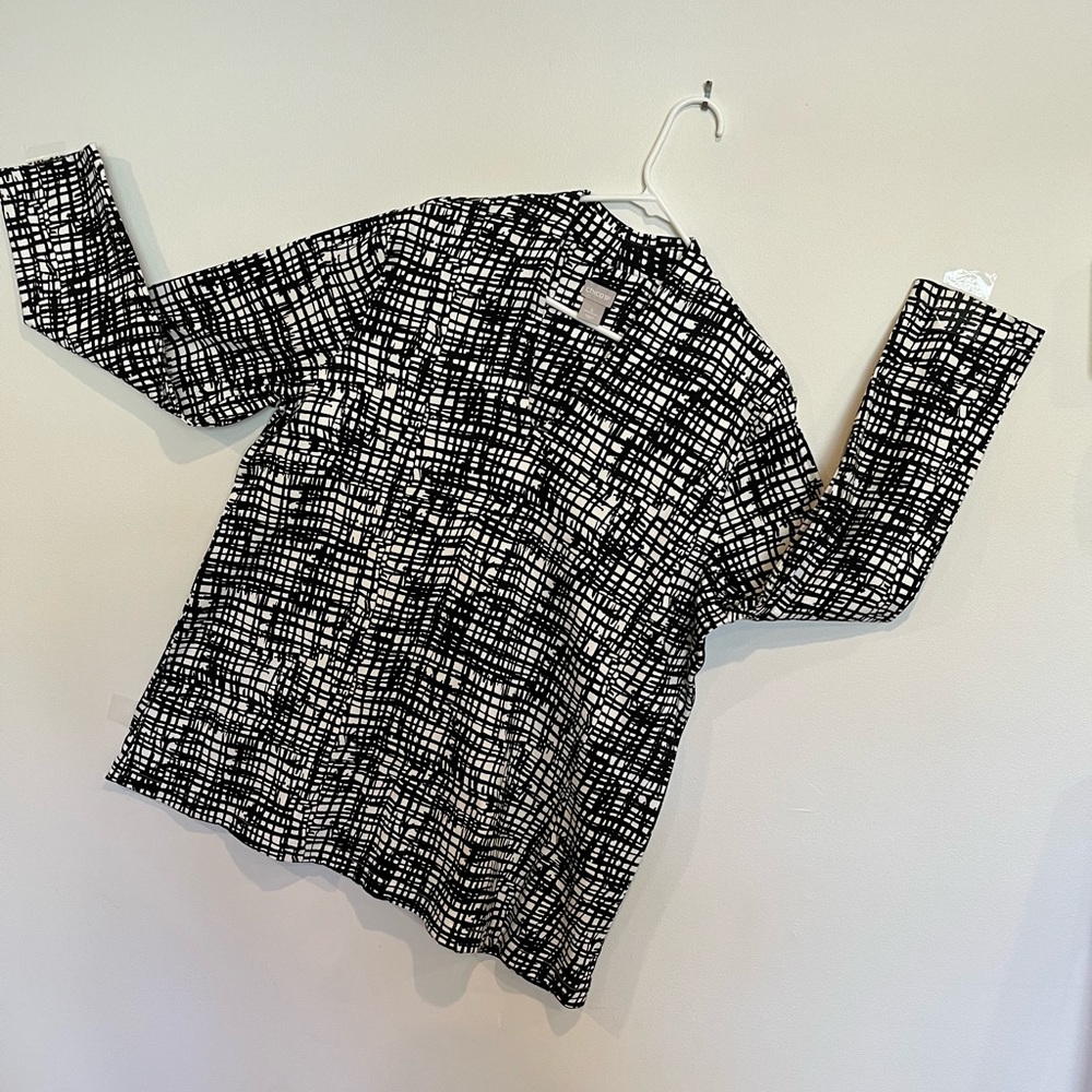Chico’s Ladies Tunic, Black and White Stretch Knit, size XXL (4)